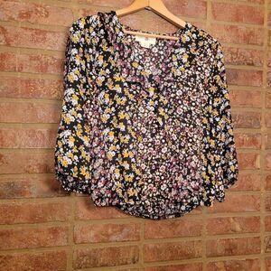 Wishful Park Floral Top Size large